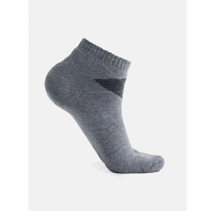 5 Pairs Men's Casual Cotton Blended Solid Mid-Calf length Socks (Assorted)