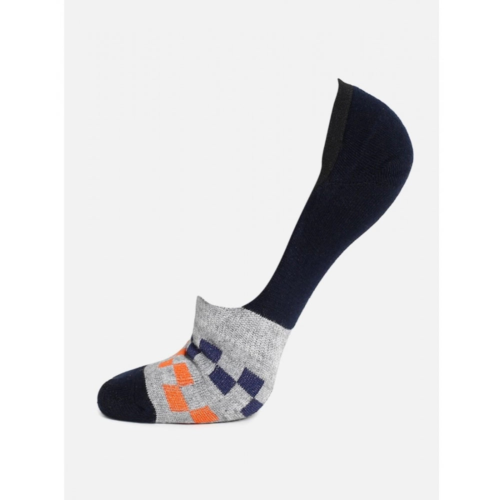 4 Pairs Unisex Casual Cotton Blended Printed No-show Socks (Assorted)