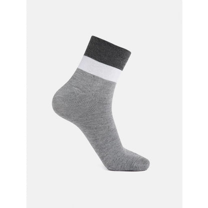 5 Pairs Men's Casual Cotton Blended Solid Ankle length Socks (Assorted)