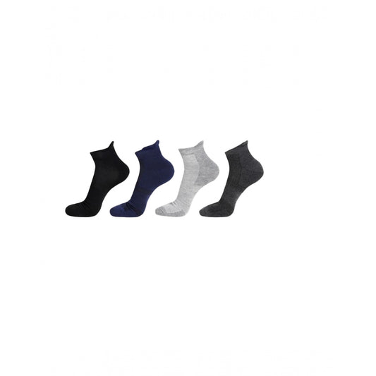 5 Pairs Unisex Casual Cotton Blended Solid Ankle length Socks (Assorted)