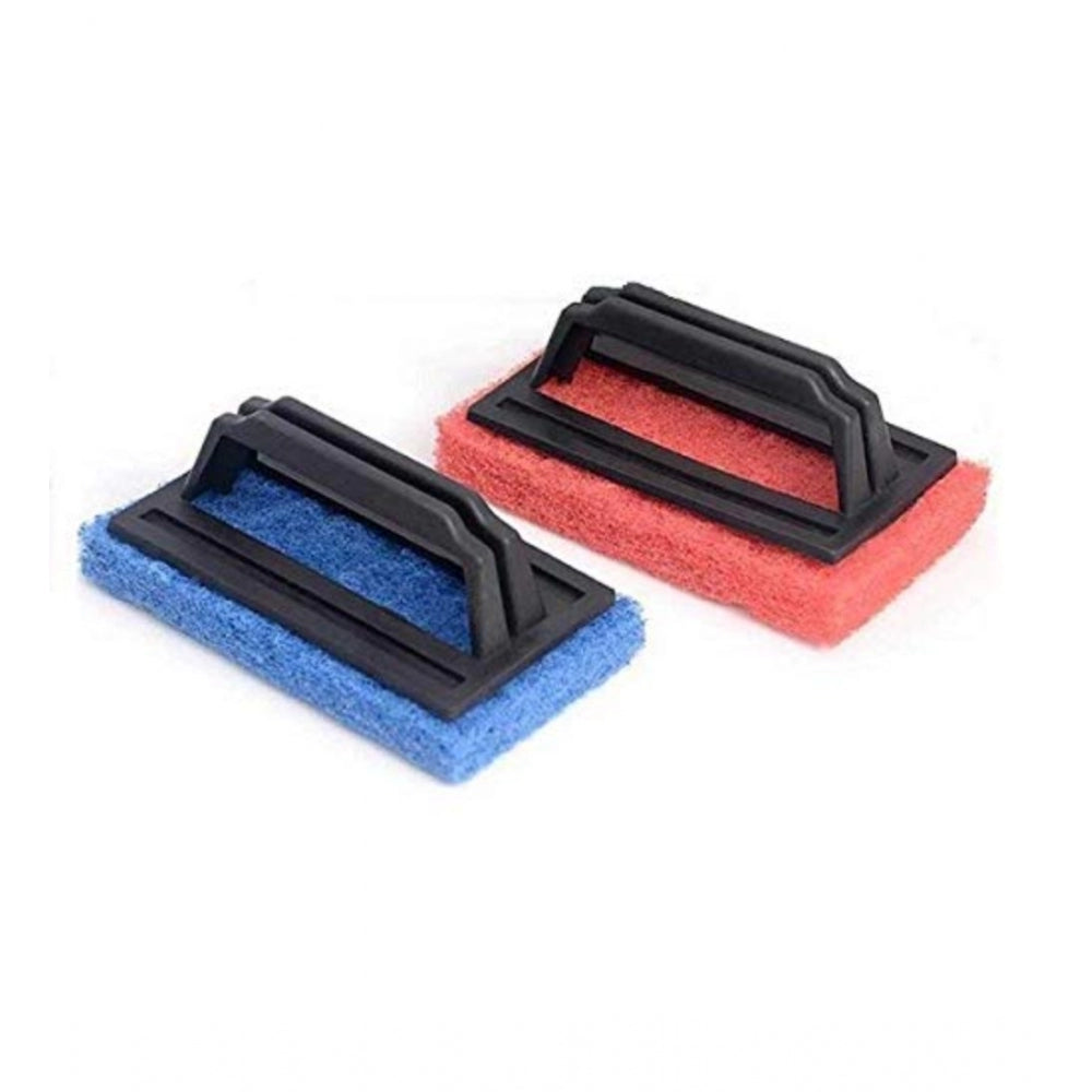 Pack Of_2 Tile Cleaning Multipurpose Scrubber Brush with Handle (Assorted)