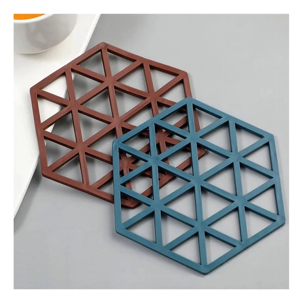 Pack Of_3 Silicone Table Mats Heat Resistant (Assorted)