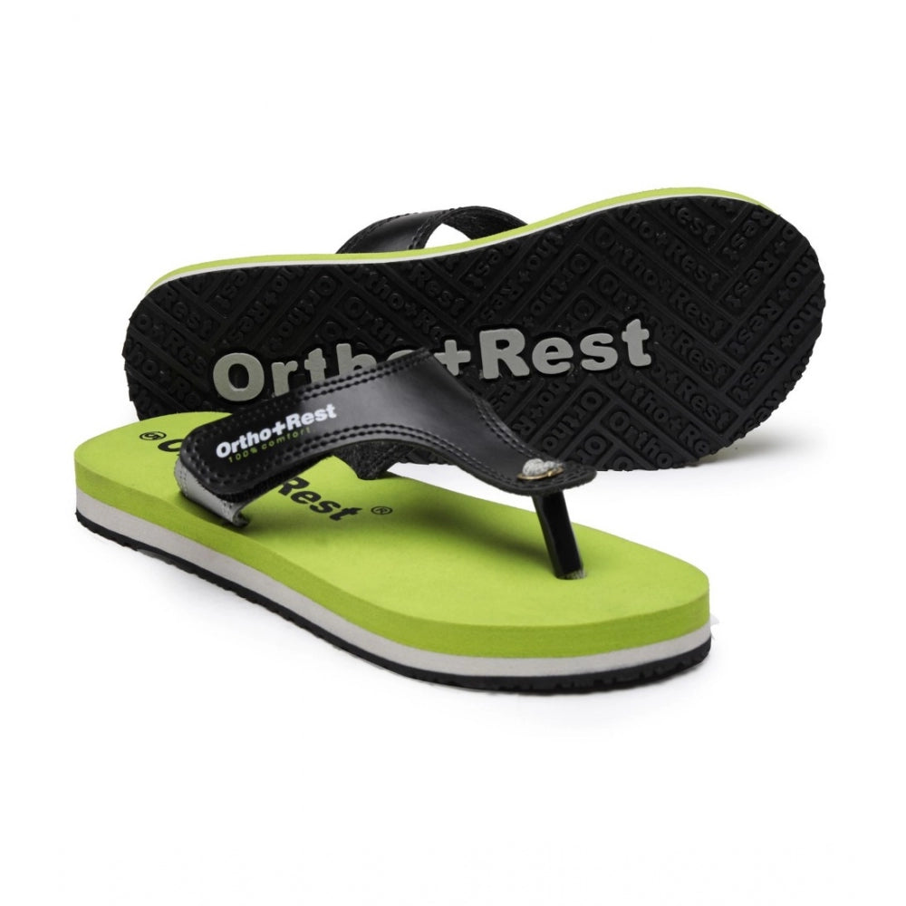 Unisex Rubber Comfortable Orthopedic Doctor Slipper and Flip Flops (Green)