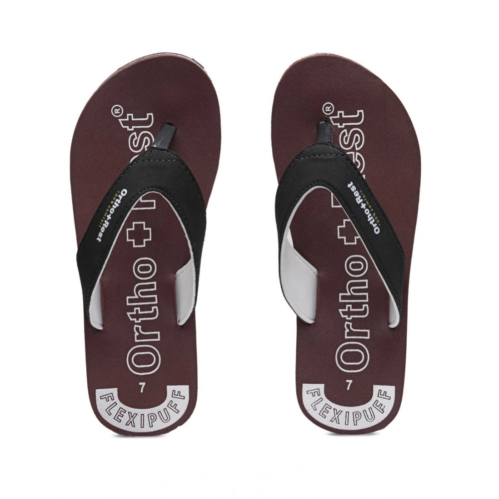 Generic Unisex Rubber Comfortable Orthopedic Doctor Slipper and Flip Flops (Maroon)