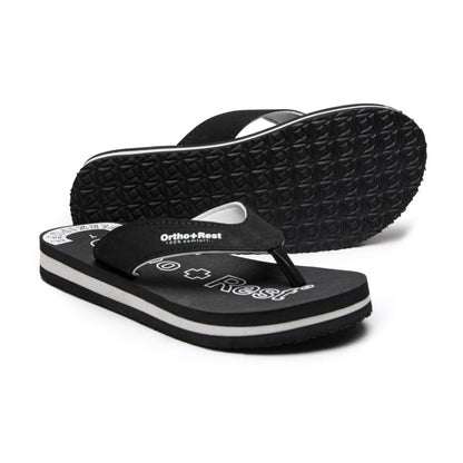 Generic Unisex Rubber Comfortable Orthopedic Doctor Slipper and Flip Flops (Black)