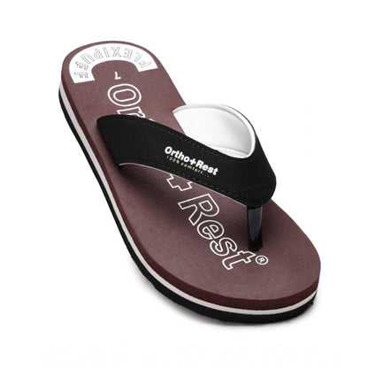 Generic Unisex Rubber Comfortable Orthopedic Doctor Slipper and Flip Flops (Maroon)