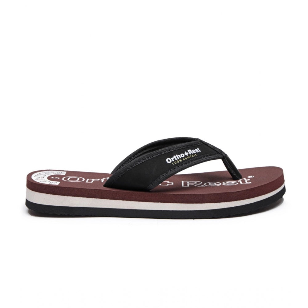 Generic Unisex Rubber Comfortable Orthopedic Doctor Slipper and Flip Flops (Maroon)