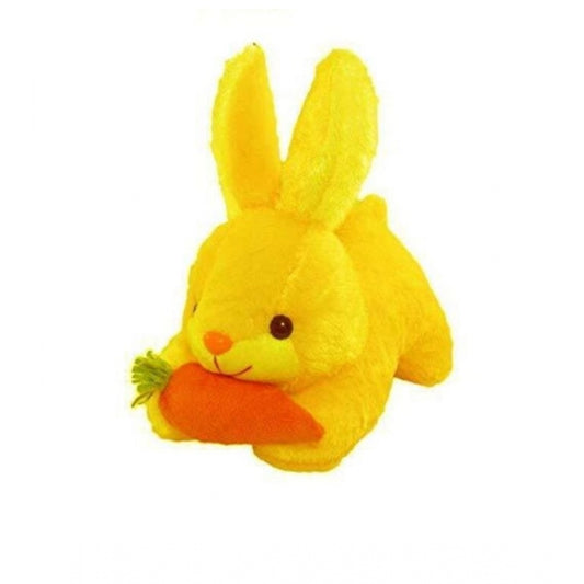 Rabbit with Carrot Lovable Toy (Yellow)