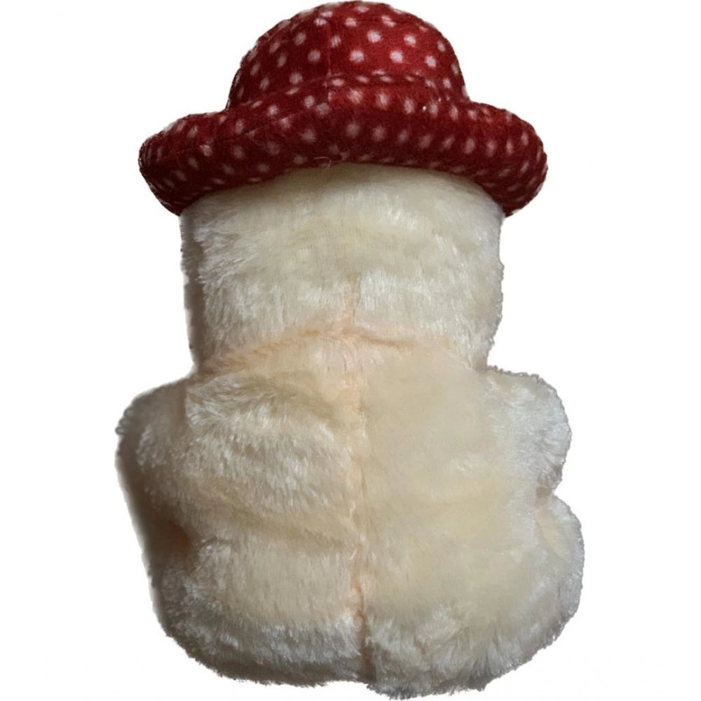 Cap Teddy Bear with Heart (Cream)