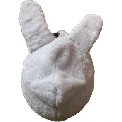 Plush Animal Helmet Covers (White)