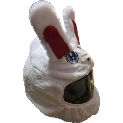 Plush Animal Helmet Covers (White)