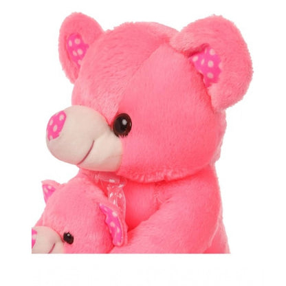 Mother And Baby Teddy Bear (Pink)