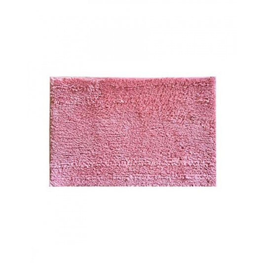 Solid Polyester Bathmat (Pink)