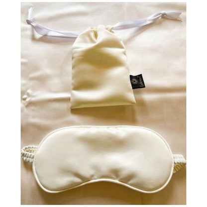 Solid Satin Silk Eyemasks (Cream)