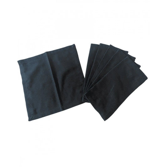 Solid Cotton Napkins Sets (Black)