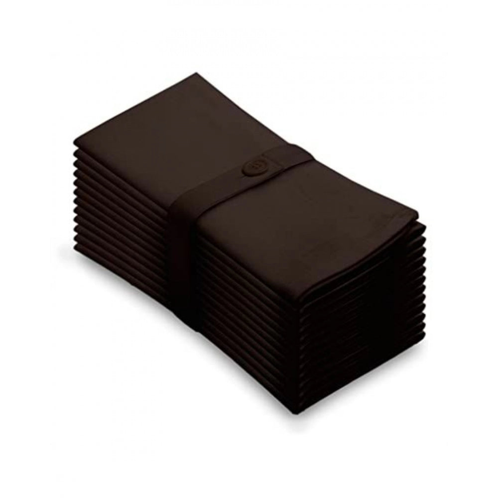 Solid Cotton Napkins Sets (Brown)