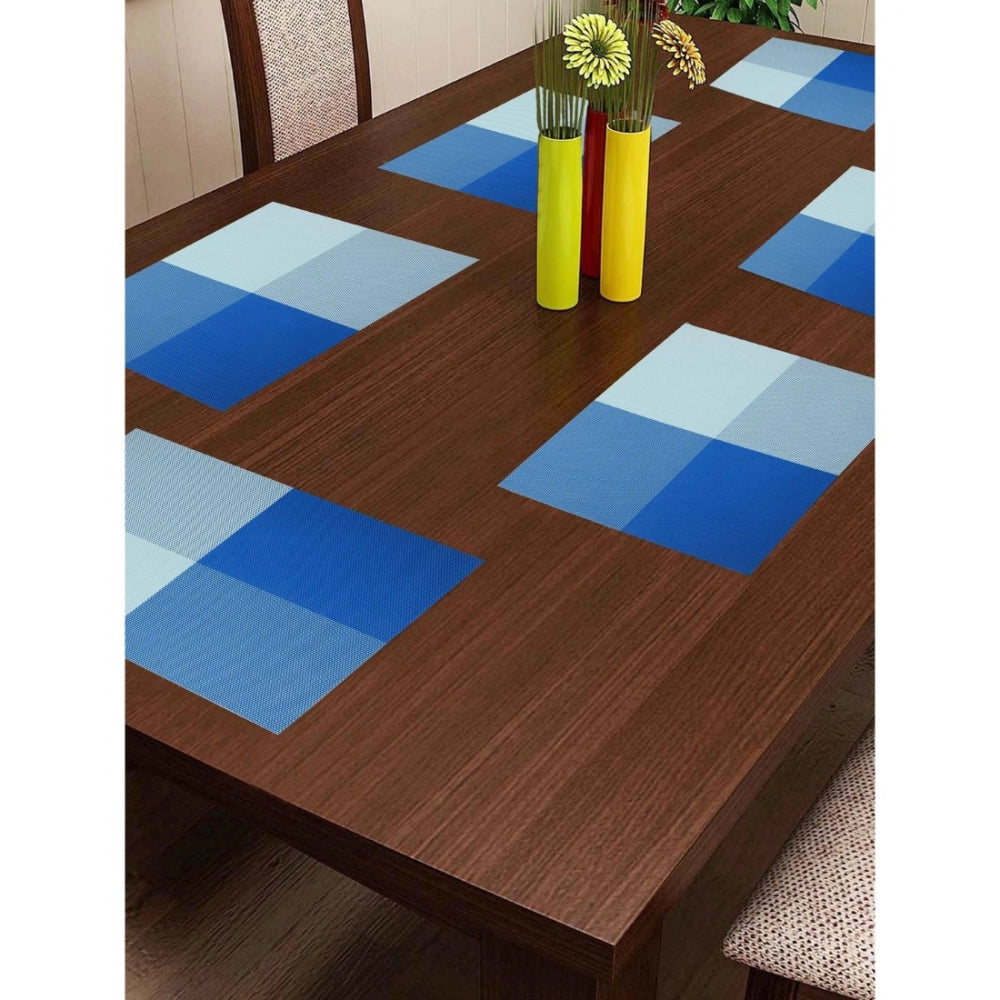 Dot Vinyl Place Mats Sets (Blue)