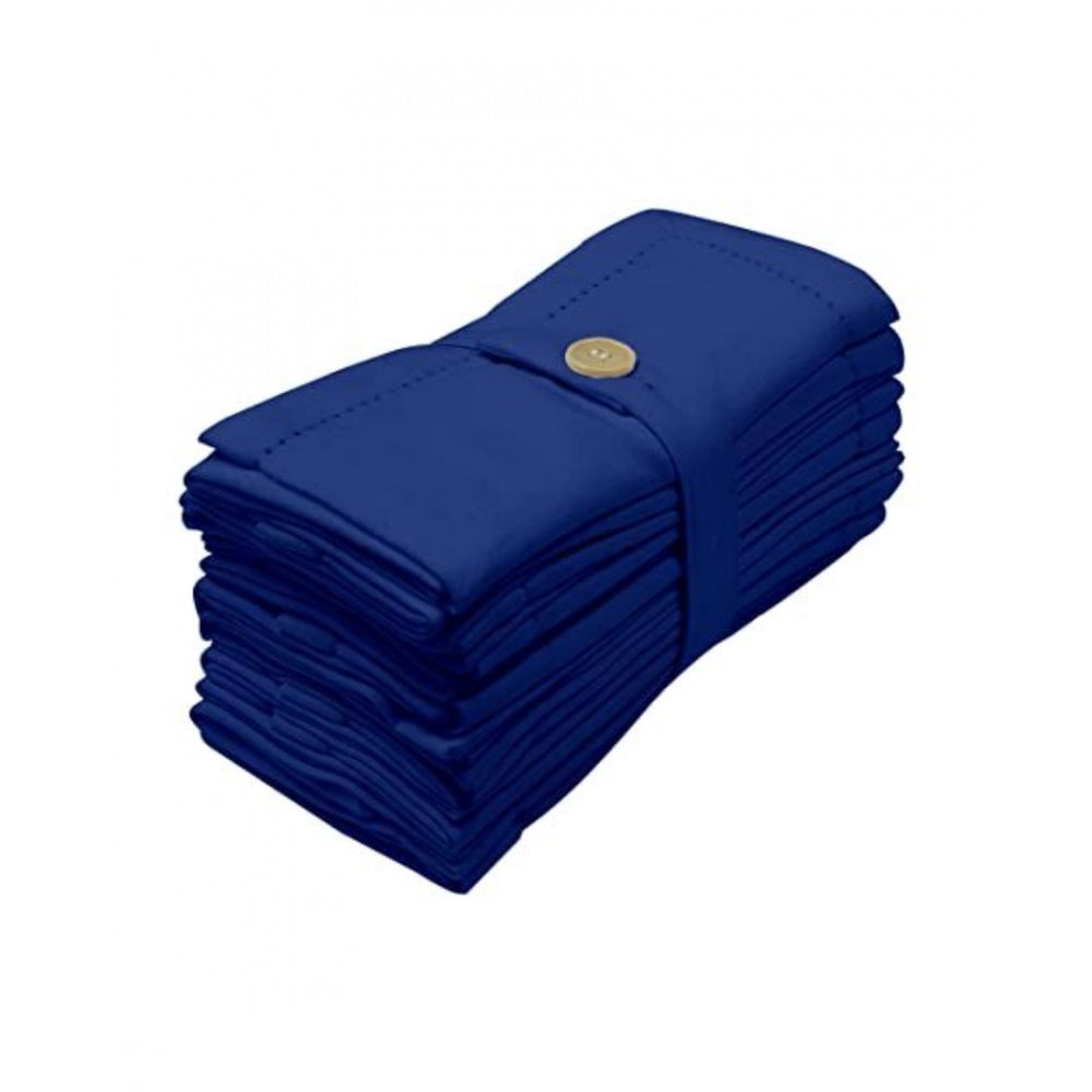 Solid Cotton Napkins Sets (Blue)