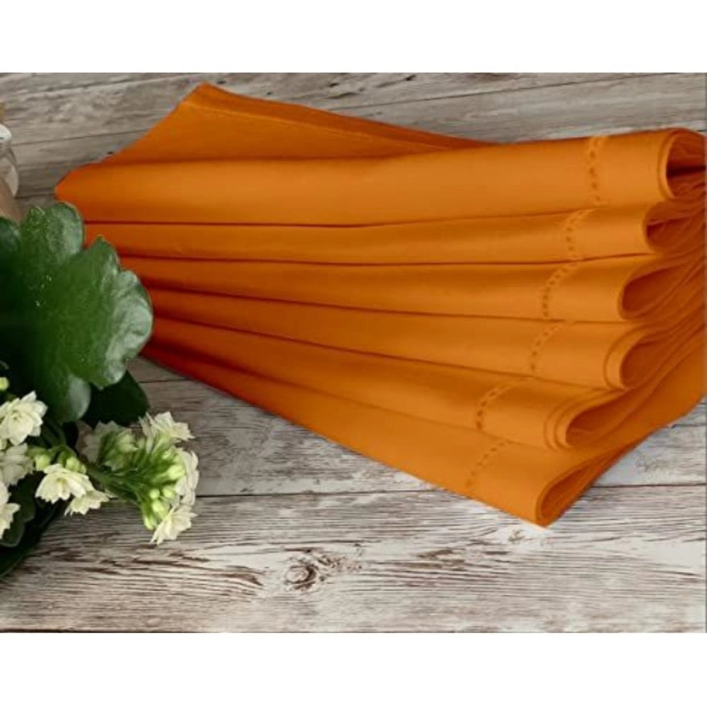 Solid Cotton Napkins Sets ( Orange)