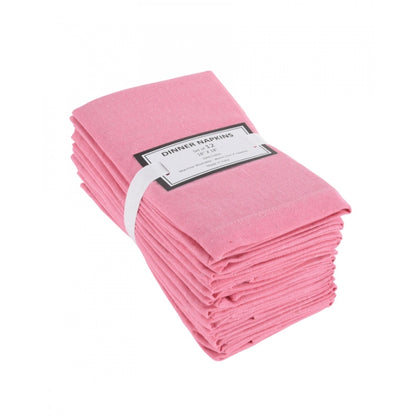 Solid Cotton Napkins Sets (Baby Pink)