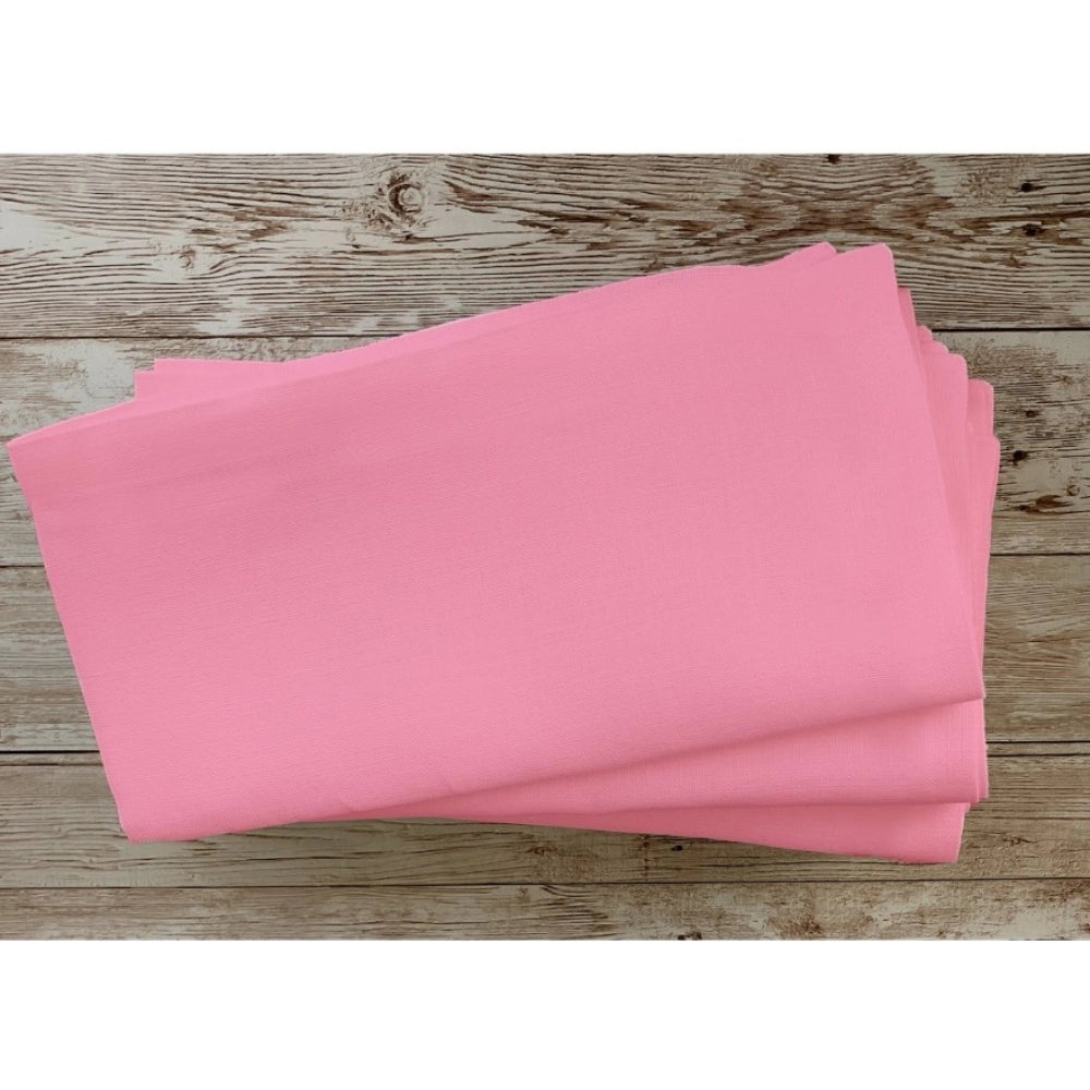 Solid Cotton Napkins Sets (Baby Pink)