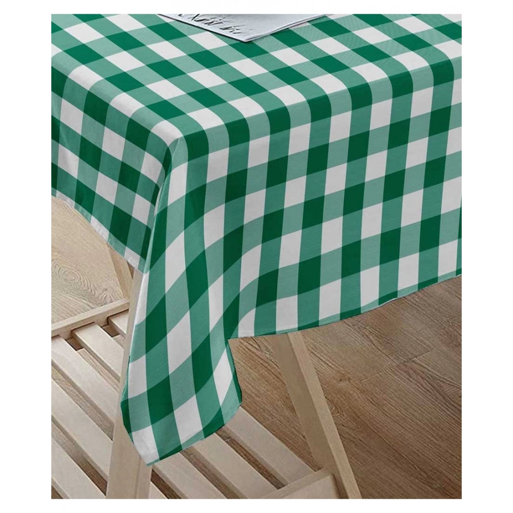 Checked Cotton Checks Table Cloth (Light Green)