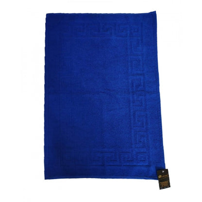 Solid Cotton Hotel Bathmats (Blue)