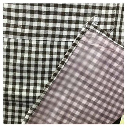 Generic Checked Cotton Aprons (Brown)