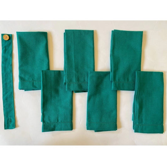 Solid Cotton Napkins Sets (Green)