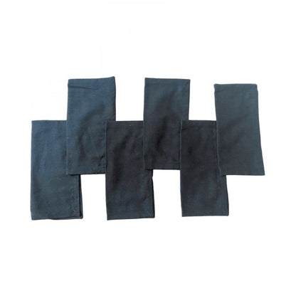 Solid Cotton Napkins Sets (Black)