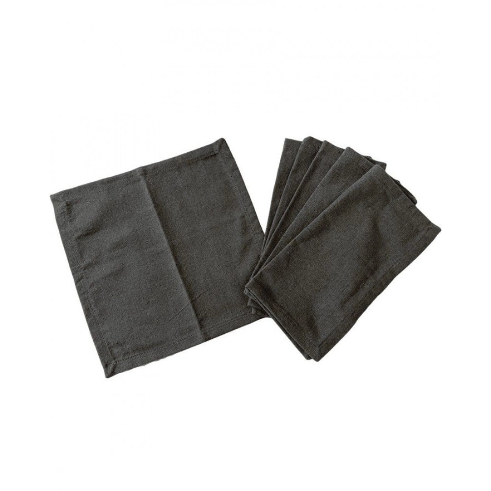 Solid Cotton Napkins Sets (Grey)