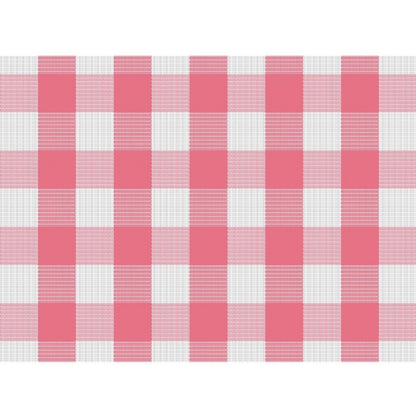 Checked Cotton Place Mats Sets (Pink &amp; White)