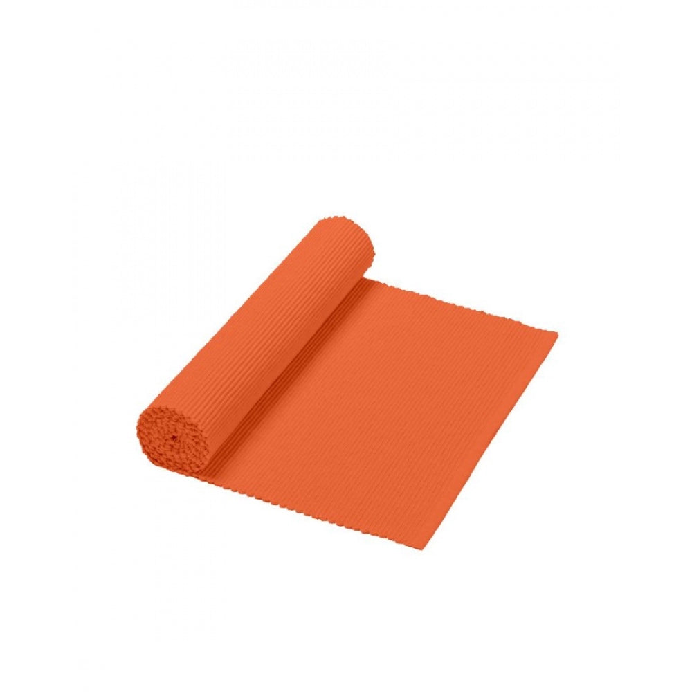 Ribbed Cotton Place Mats Sets (Orange)