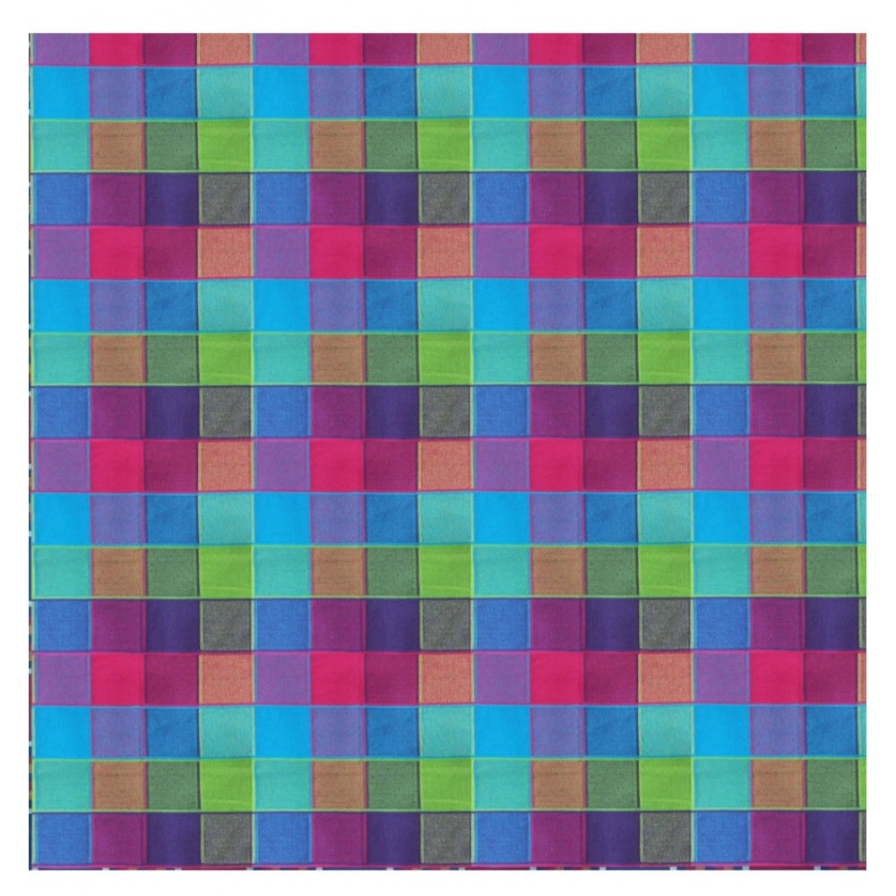 Checked Cotton Checks Table Cloth (Multicolor)