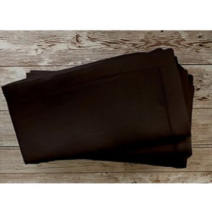 Solid Cotton Napkins Sets (Brown)