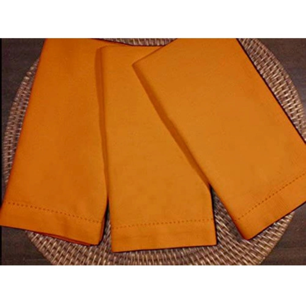 Solid Cotton Napkins Sets ( Orange)