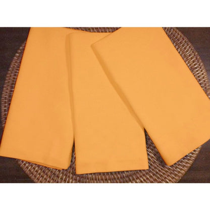 Solid Cotton Napkins Sets (Dark Yellow)