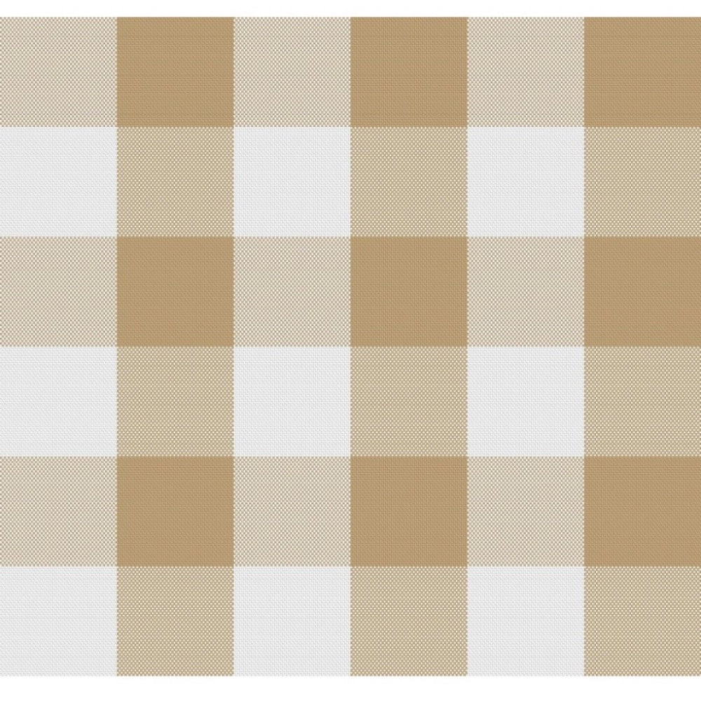 Checked Cotton Checks Table Cloth (Beige)