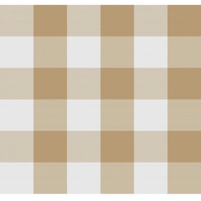 Checked Cotton Checks Table Cloth (Beige)