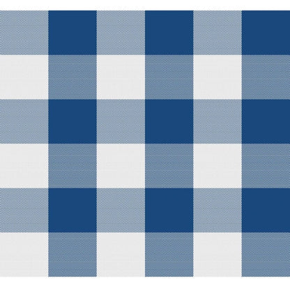 Checked Cotton Checks Table Cloth (Blue)