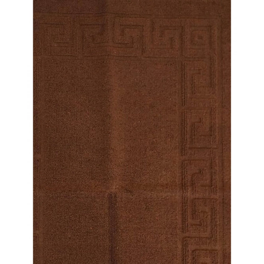 Solid Cotton Hotel Bathmats (Brown)