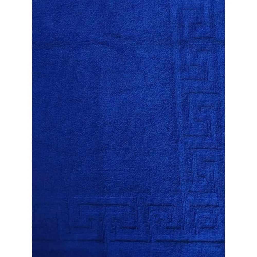 Solid Cotton Hotel Bathmats (Blue)