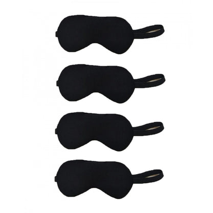 Solid Lycra Foam Eyemasks (Black)