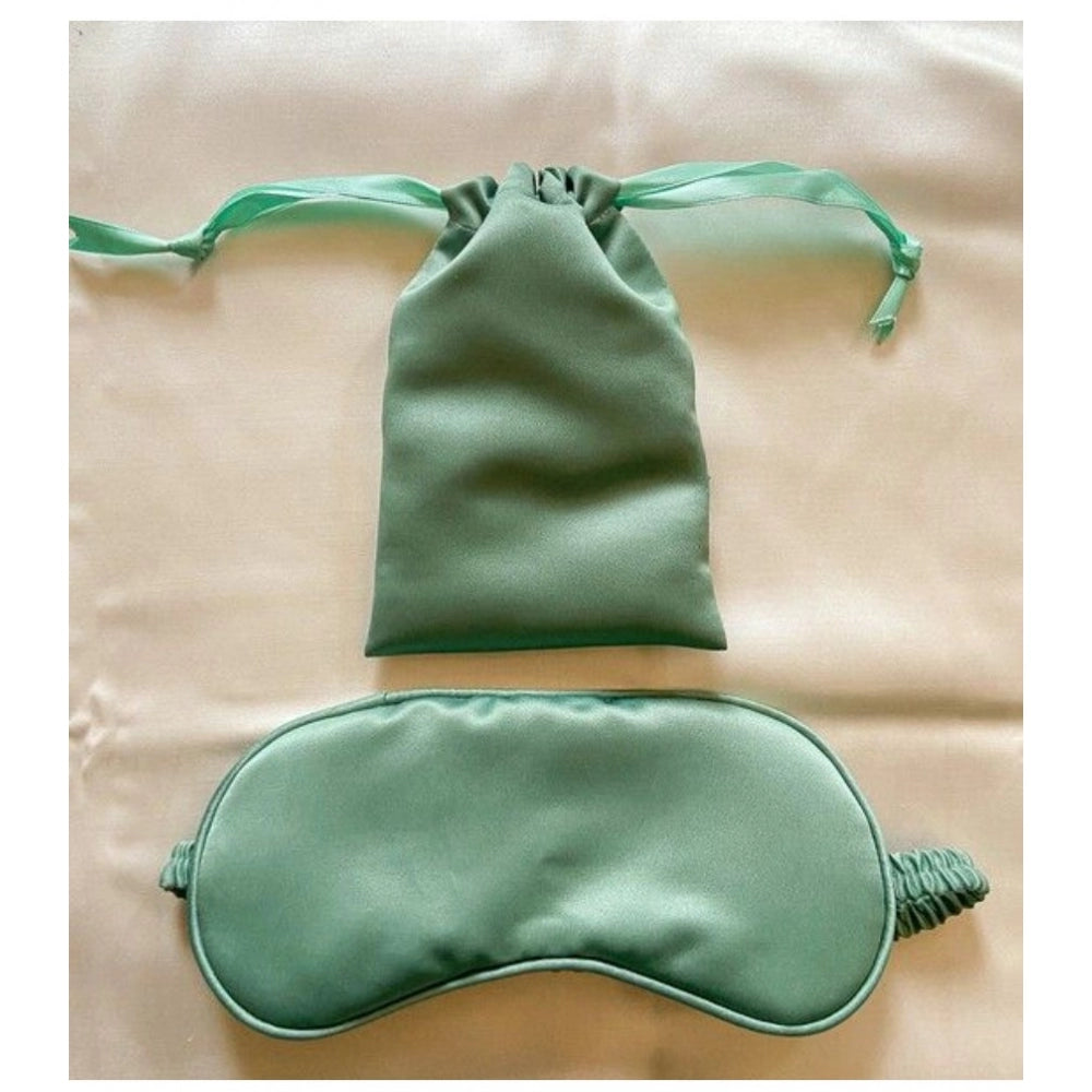 Solid Satin Silk Eyemasks (Green)