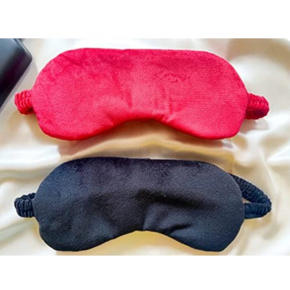 Solid Velvet Eyemasks (Black &amp; Red)