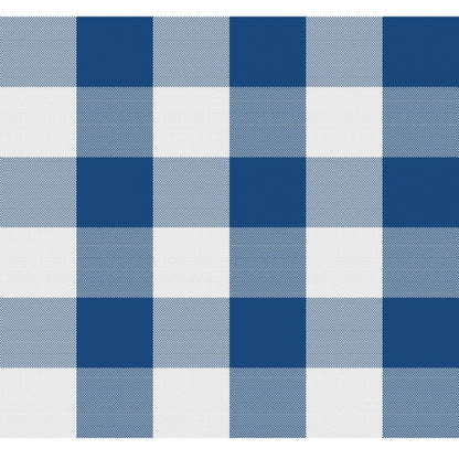 Checked Cotton Place Mats Sets (Royal Blue)