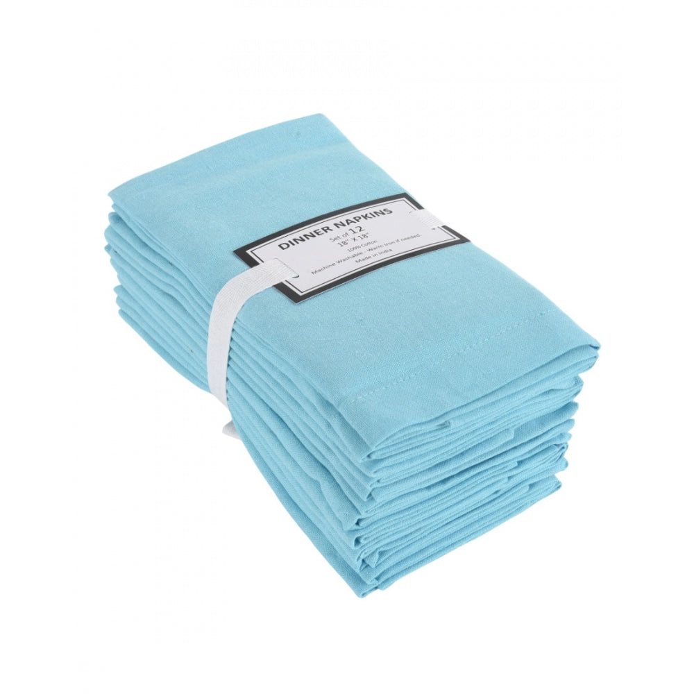 Solid Cotton Napkins Sets (Light Blue)