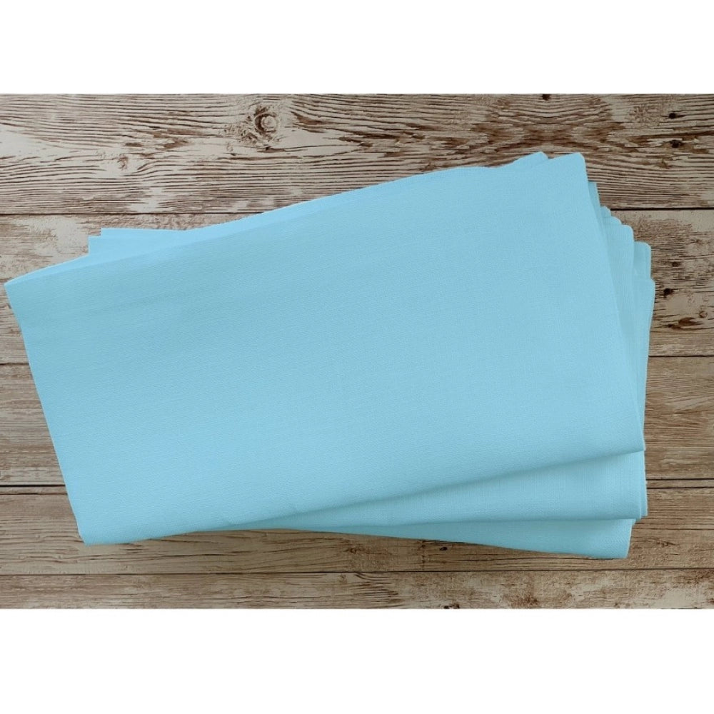 Solid Cotton Napkins Sets (Light Blue)