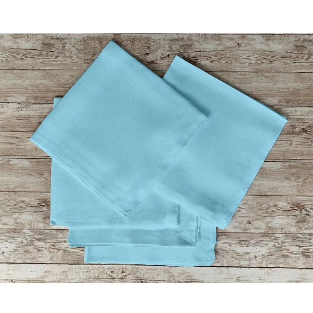 Solid Cotton Napkins Sets (Light Blue)