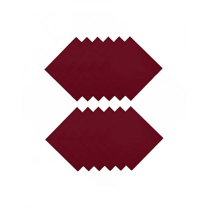 Solid Cotton Napkins Sets (Maroon)